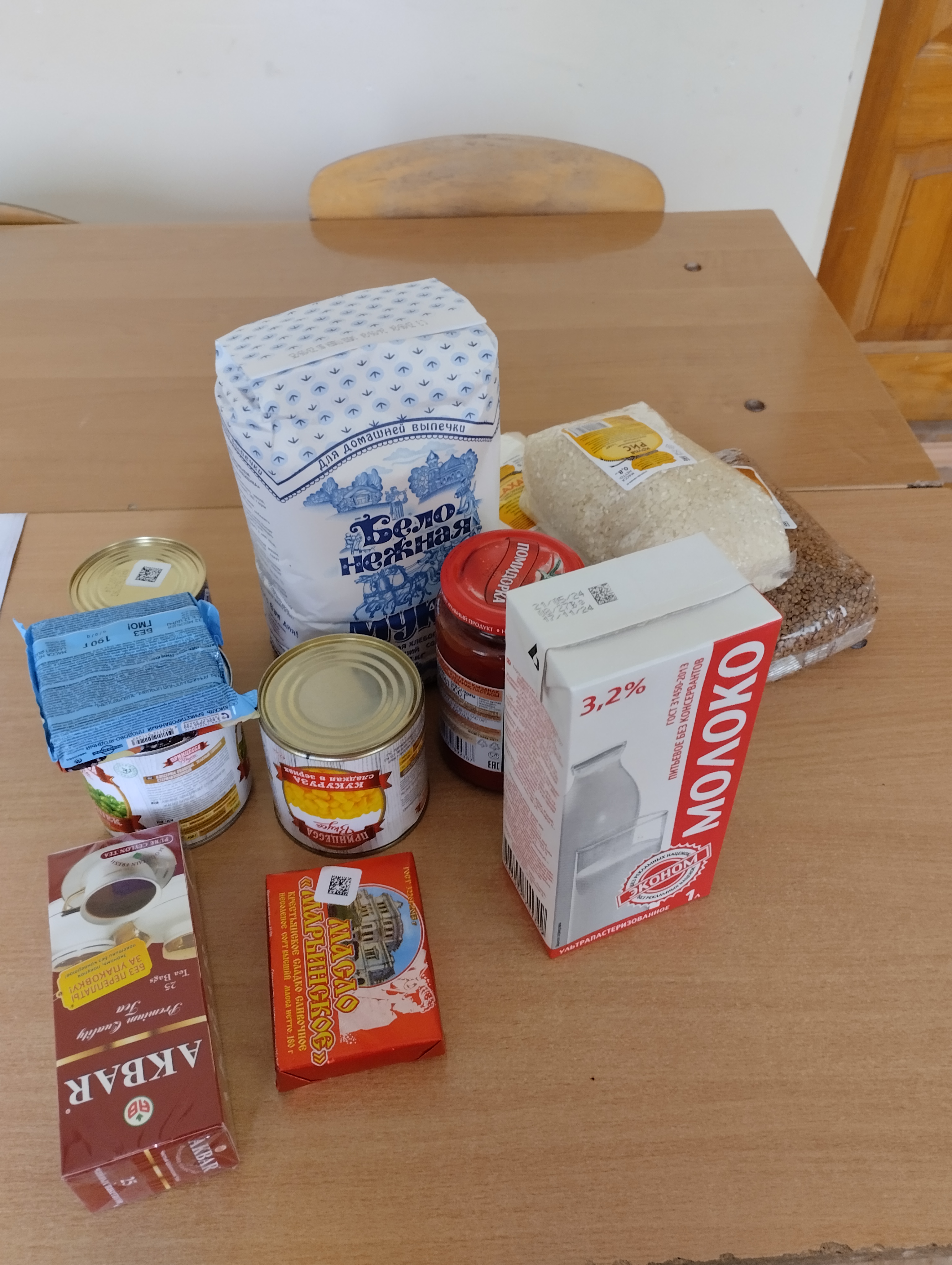 Продуктовый набор за сентябрь
